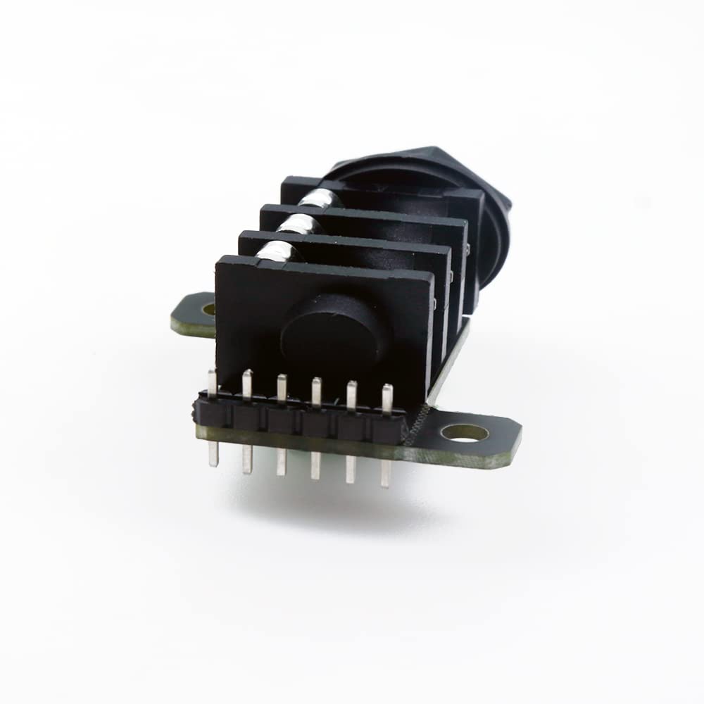 Treedix 4PCS TRS Jack Breakout Board PCB Pannel Mount 6pin 1/4'' 6.35mm Female Socket Stereo Headphone Jack