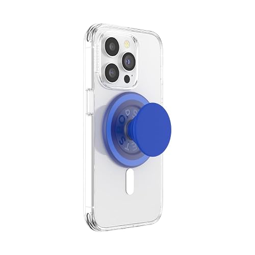 PopSockets Phone Grip for MagSafe, Magnetic Holder, Phone Stand, Blue - Cobalt