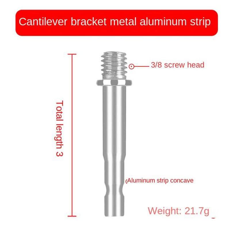 ThtRht 3 Pack Boom Arm to 17mm Ball 1/4 inch 3/8 Screw Bolt Mount Connector Adapter Joint Head Converter for Microphone Arm Stand Mic Arm Scissor