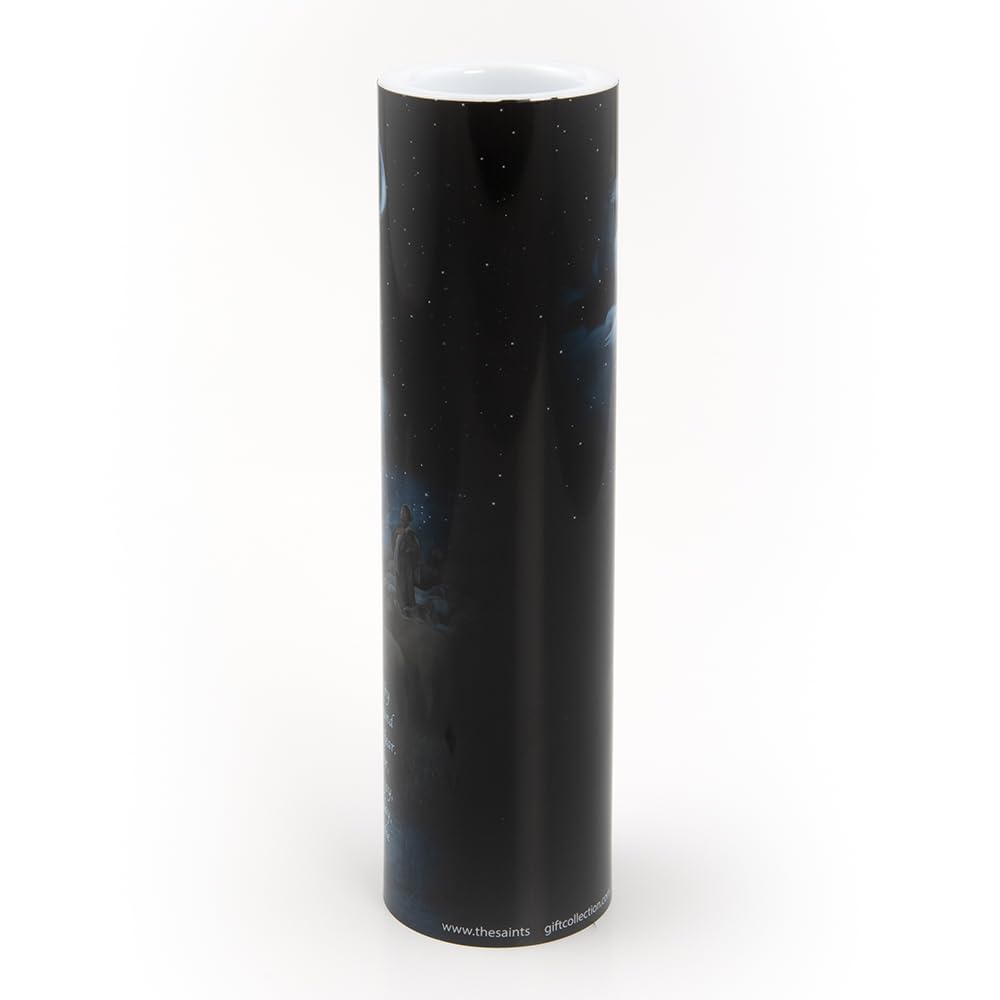 THE SAINTS COLLECTION Angel and Shepherds LED Flameless Devotional Prayer Candle