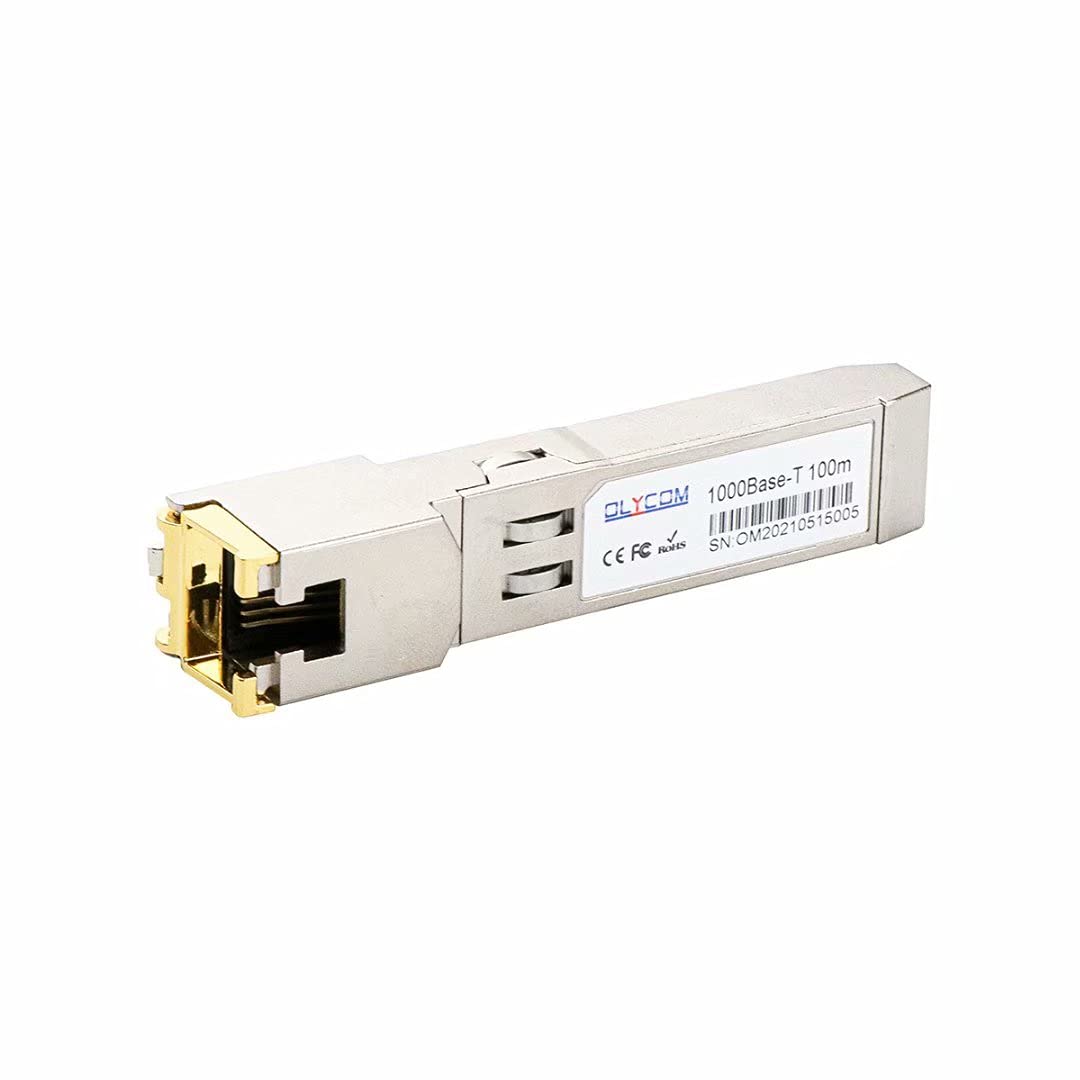 Copper SFP Mini GBIC RJ45 SFP 1.25G 1000BASE-T 100m for Cisco GLC-T/SFP-GE-T Meraki MA-SFP-1GB-TX Ubiquiti UF-RJ45-1G D-Link Supermicro Netgear