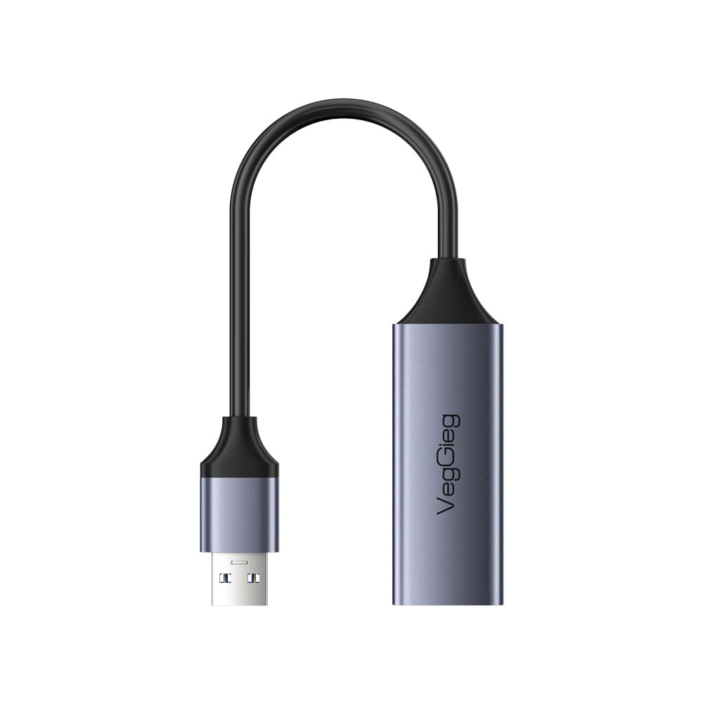 VegGieg - V-K306 - USB to Ethernet Adapter - Driver Free USB 3.0 to 100/1000 Gigabit Ethernet LAN Network Adapter - RJ45 Internet Adapter (V-K306)