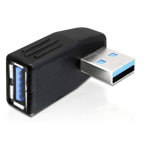 JINHEZO USB 3.0 Vertical Male to Female Adapter Left Angle and Right Angle Adapter
