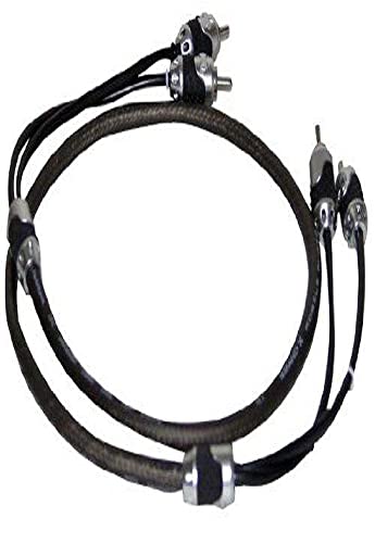 Sound Around XXL15RCASQ 1.5-Feet Hi-End Stereo RCA Cable (Black/Silver)