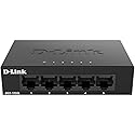 D-Link DGS-105GL 5-Port Gigabit Unmanaged Desktop Switch, Fanless, Low Profile, Metal Housing, Plug-and-Play, 802.3az EEE Black DGS-105GL
