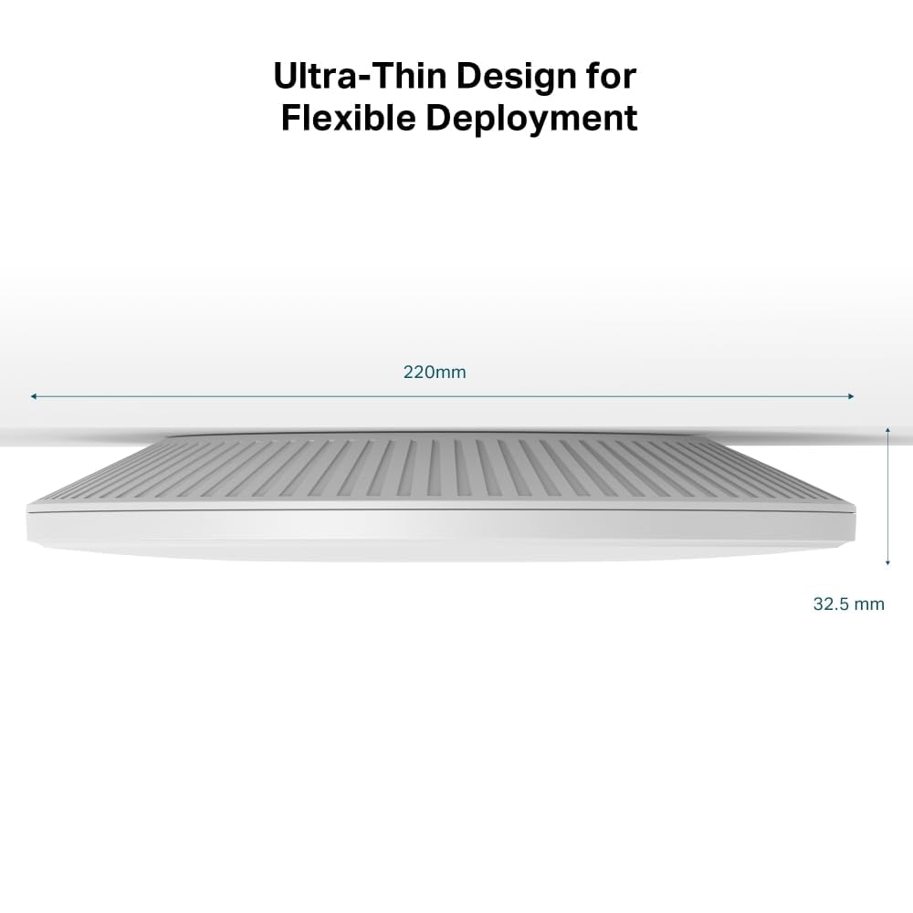 TP-Link Omada WiFi 7 Wireless Access Point | BE11000 Tri-Band | 10G Port | Business Standard | Seamless Roaming | Easy Setup | 5-Year Warranty | Omada
