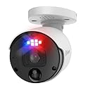 Swann Home Security Camera, POE Cat5e NVR 4K HD Video, Indoor Outdoor Wired Surveillance CCTV, Color Night Vision, Heat Motion Detection, Flashing LED