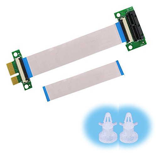SUPERPLUS PCI Express Riser Cable x1 PCI-E 36PIN 1X Extension Cable (90 Degrees Direction) for Server Chassis