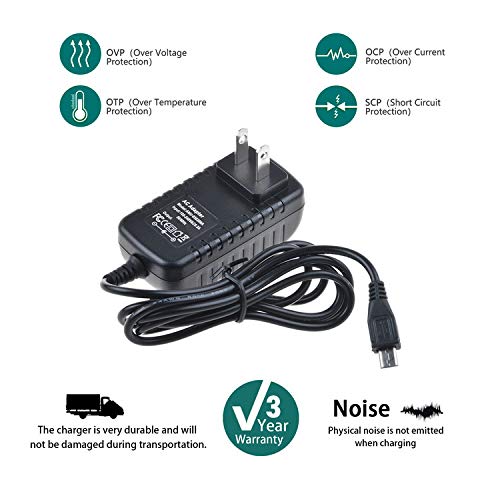 SLLEA 5V 3A Charger for JBL Charge/Charge 2 / JBL Flip 2/ Flip 3 / JBL Pulse Portable Wireless Bluetooth Speaker P/N: JBLCHARGEBLKAM/JBLPULSEBLKAM