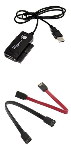 CABLEMAX USB to SATA & IDE Bridge Adapter Converter Cable for SATA and IDE