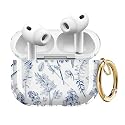 ZEKICE for AirPods Pro 3 Generation Case, Clear Flower Air Pod Pro 3 Case for Women Girly Cute Soft AirPod Pro 3 Cover with Keychain Strap for AirPod