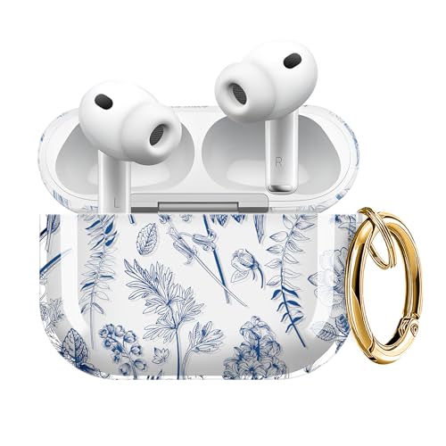 ZEKICE for AirPods Pro 3 Generation Case, Clear Flower Air Pod Pro 3 Case for Women Girly Cute Soft AirPod Pro 3 Cover with Keychain Strap for AirPod
