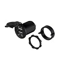 InstallBay by Metra Dual USB Water Resistant Electronic Adapter with Cover, 6x4.75x1.5 Inches, 0.08 Pounds