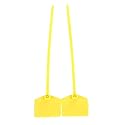 Yosoo Self-Locking Nylon Cable Ties Zip Ties Marker Ties (Yellow, 100Pcs, 4.7 inches)