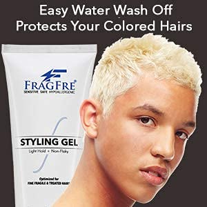 FRAGFRE Light Hold Hair Gel 8oz – Fragrance Free Styling Gel for Fine & Fragile Hair – Hypoallergenic, Vegan, Gluten & Cruelty Free