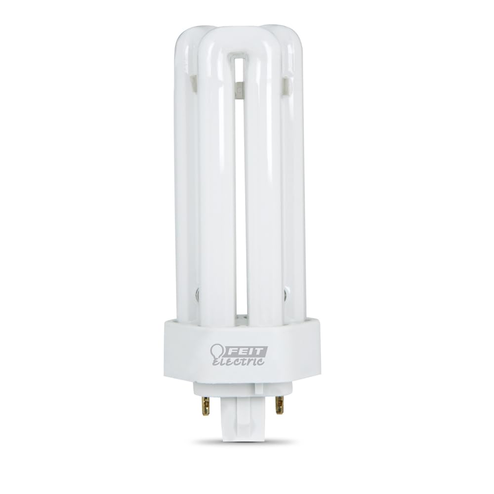 Feit Electric 26-Watt PLT CFL Light Bulb, GX24Q-3 4-Pin Base, 1600 Lumens, 4100K Cool White, PL-Shaped Compact Fluorescent Bulb for General Purpose