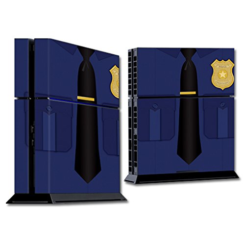 MightySkins Skin Compatible with Sony PS4 Console - Policeman | Protective, Durable, and Unique Vinyl Decal wrap Cover | Easy to Apply, Remove,