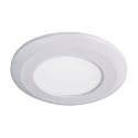 Armacost Lighting Wafer Thin LED Puck Light, Warm White Light (2700K), Brilliant White Finish 204411