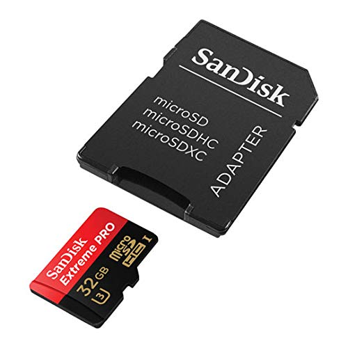 SanDisk Extreme Pro 32GB U3 A1 V30 microSDHC Card Compatible with DJI Avata 2, Mini 4K Drones (SDSQXCG-032G-GN6MA) Read Speed up to 100 MB/s Bundle