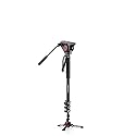 Manfrotto Video Monopod XPRO+, Camera and Video Support Rod with Video Head, 4-Section in Aluminum with Fluid Base, Photography Accessories