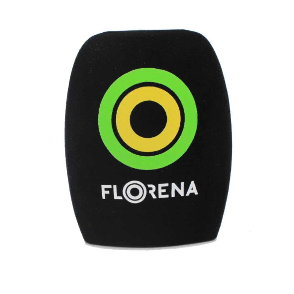 2 Pack Logo Customized on Microphone Foam Windscreens Handhold Mic Foam Covers Windshields with Logo Printed for TV Interview, Broadcast,Radio Station