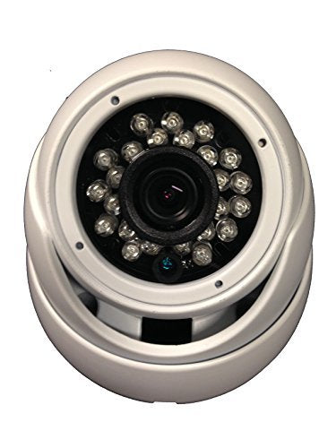 1000TVL Security Dome Camera 1/3" 1.4 Megapixel CMOS 12VDC 3.6mm Varifocal 24pcs IR w/65 ft OSD Menu WDRWide Dymanic Range Weather/Vandal Proof Metal