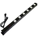 6 Outlets 3 Feet Power Cord 2 Feet Body Opentron OT2063 Heavy Duty Metal Surge Protector Power Strip with Mounting Parts - Free End Caps for Shipping