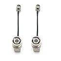 MCCAMSTORE 50ohm 3G SDI in/SDI Out Video Cable - BNC to BNC 12.5CM Ultra Slim SDI Cable for SmallHD5 (2pcs)