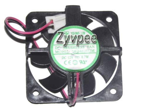 Zyvpee® 40mm DFB401012M 4cm 12V 0.06A 0.7W 5875RPM 25dBA 2Wire Cooler Fan