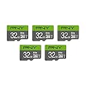 PNY 32GB Elite Class 10 U1 microSDHC Flash Memory Card - 100MB/s, Full HD, UHS-I, Micro SD, 5 Count (Pack of 1)