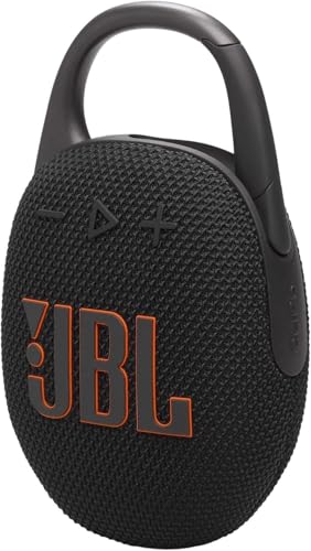 JBL Clip 5 - Ultra-PortaJBL Clip 5 - Ultra-Portable, Waterproof & Dustproof Bluetooth Speaker, Big Pro Sound with Punchy bass, Integrated Carabiner