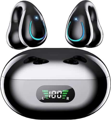 AI Language Translator Earbuds, Clip-On Open Ear Real-Time Translation Device, 174 Languages Simultaneous Interpretation, No Subscription, Audifonos