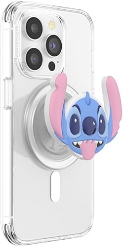 PopSockets Phone Grip for MagSafe, Magnetic Holder, Phone Stand, Disney - Black Translucent