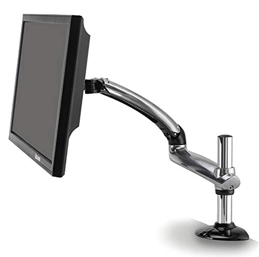 Ergotech Single Freedom Arm, Includes Single Aluminum Articulating Arm, 8.4-17.8 lbs. Weight Capacity, Suitable for Monitors up to 27 inches, VESA