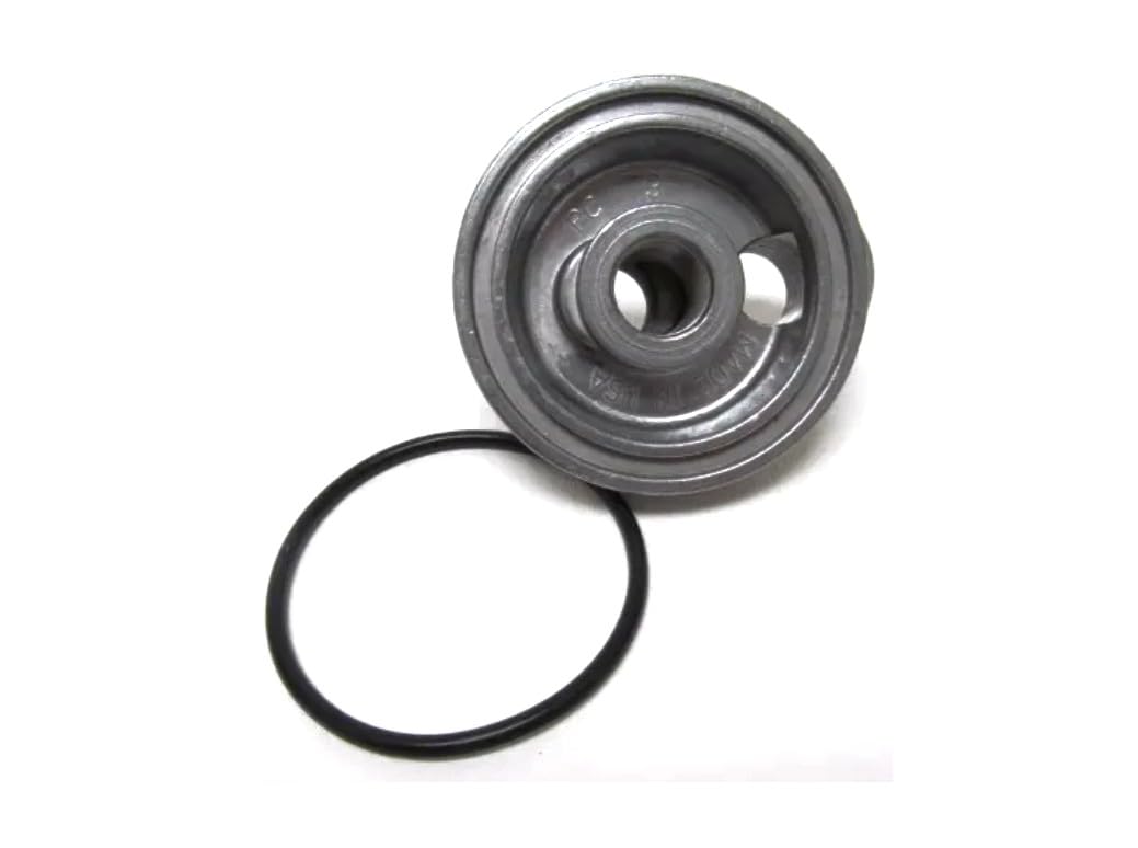 Perma-Cool 111 Oil Filter Adapter, Bypass, 3/4-16 in Center Thread, Two 1/2 in NPT Female Ports, Aluminum, Natural, Each
