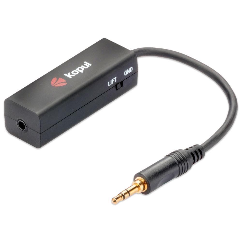 Kopul 3.5mm Ground Loop Isolator, Eliminates Hum and Noise