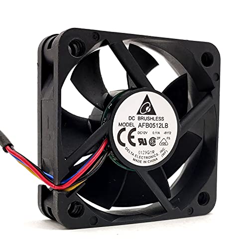 AFB0512LB Delta 12V 50mm Fan, 12V 0.11A 4-pin Silent Cooling Fan