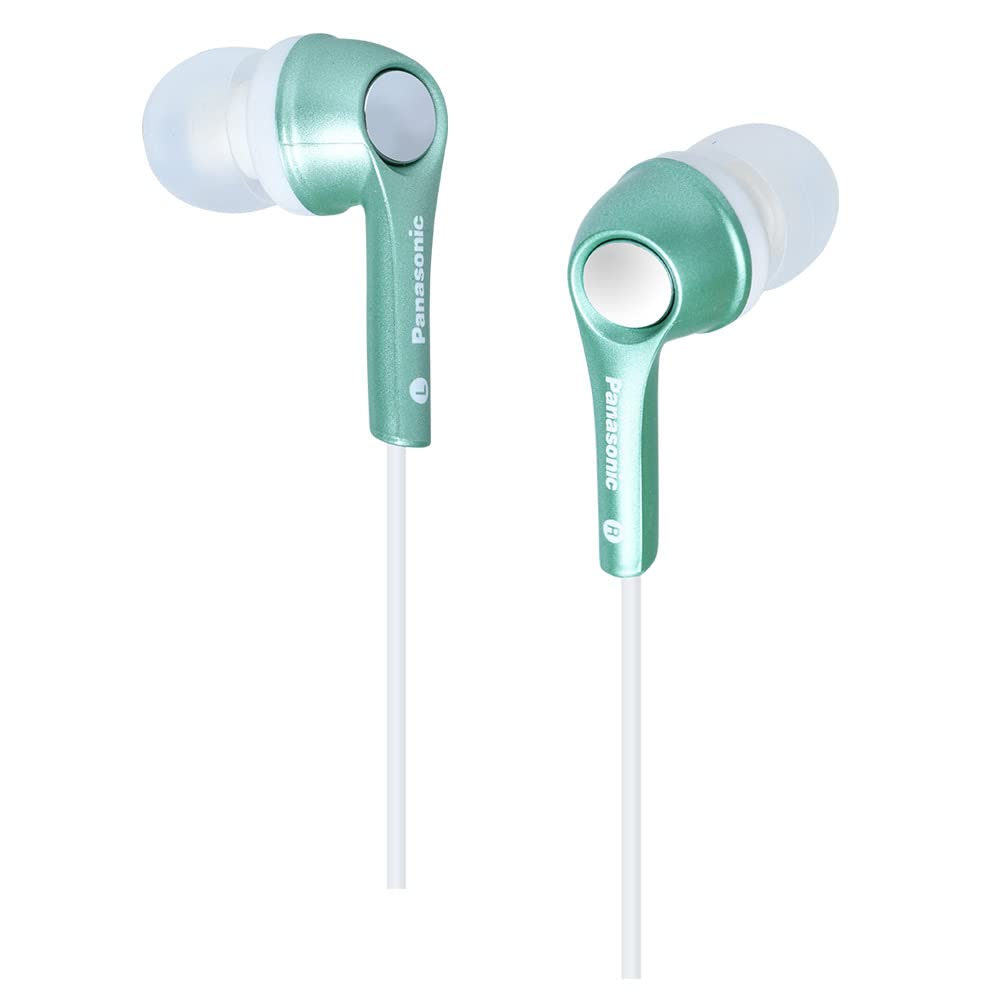Panasonic RP-HJE240-G1 Noise Isolation In-Ear Earphones (Green)