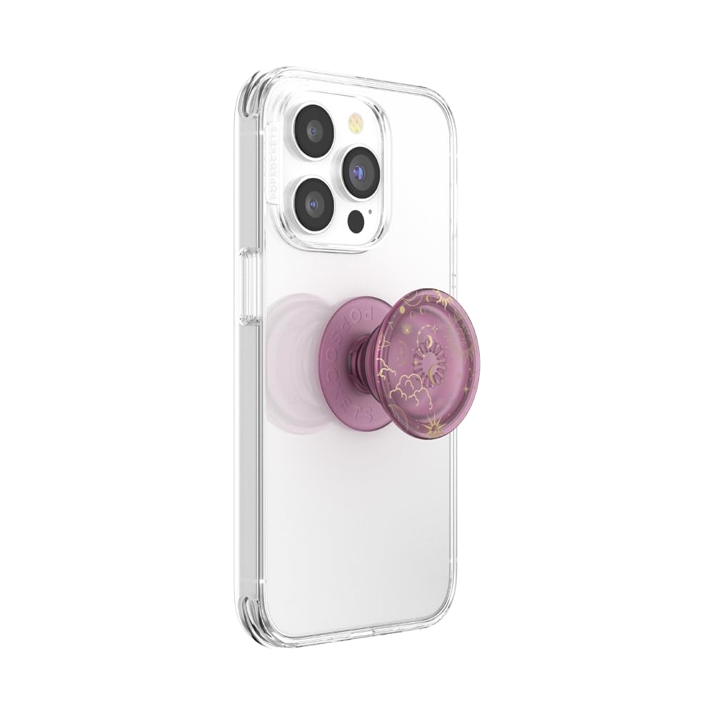 PopSockets Adhesive Phone Grip, Holder, Phone Stand, Celestial - Celestial Mauve