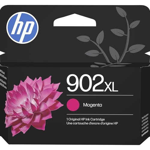 HP 902XL Magenta High-Yield Ink Cartridge | Works with OfficeJet 6950, 6960, Pro 6960, 6970 Series | T6L87AN