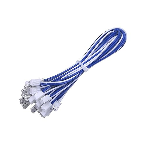 20pcs 2 Pin Arcade Button Wires for Zero Delay USB Encoder PCB with 0.187" 4.8mm Terminals Compatible with Arcade HAPP Push Button/Arcade