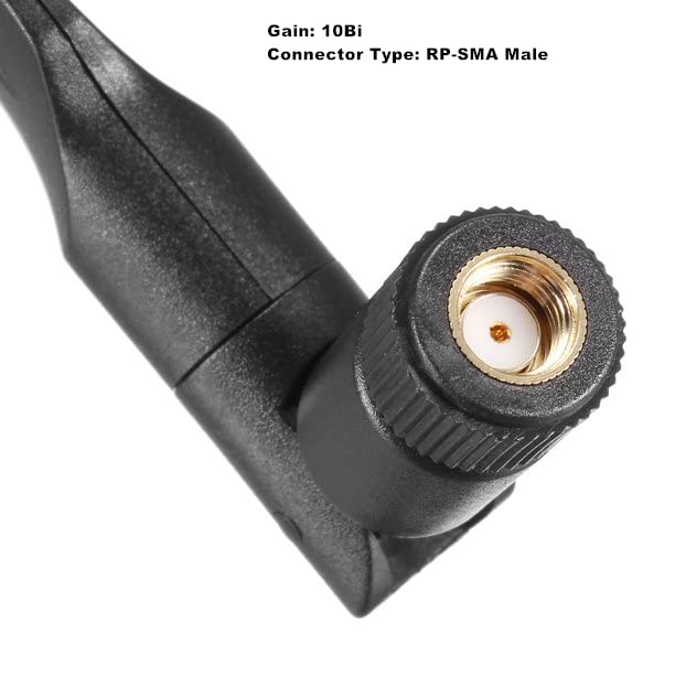 4G LTE 10dBi RP-SMA Male Cellular Antenna for Signal Booster Repeaters Cameras Hotspot Trail Security Gateway Industrial IoT Wireless CPE Router