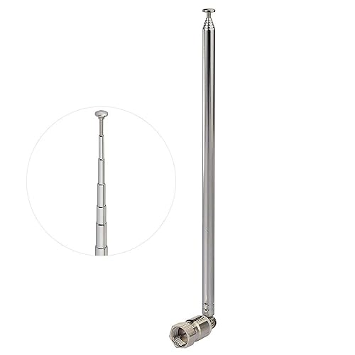 Bingfu FM Antenna 115cm 7 Sections Telescopic FM Radio Antenna Replacement for Yamaha Onkyo Pioneer Marantz Indoor Sound HD Radio Bluetooth Home