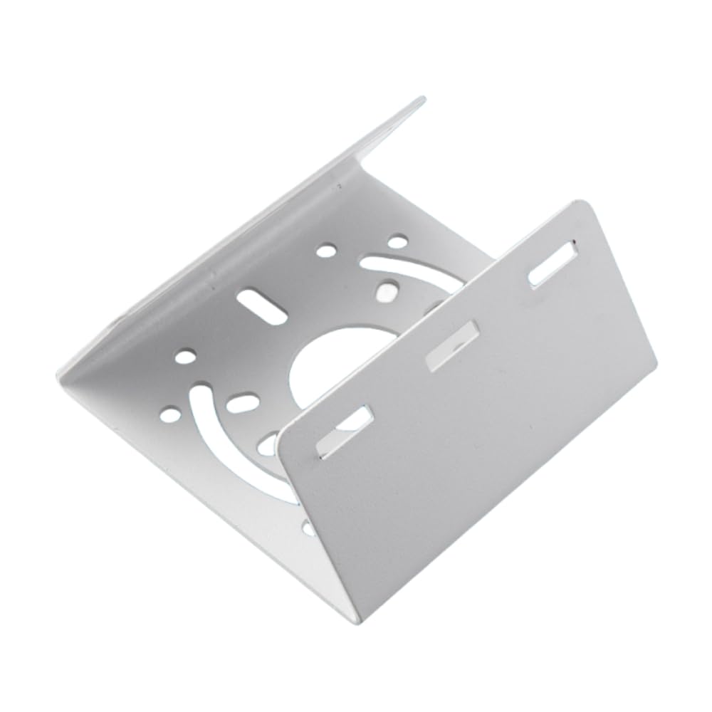 Universal Security Camera Vertical Pole Mount Bracket, Solid Metal Pole Mounting Bracket Adapter with 3 Loops for CCTV Surveillance Cameras LED