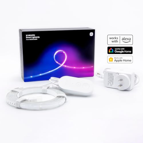 Xiaomi Smart Lightstrip (2m/6.6ft), Compatible with Alexa, Google Assistant, Apple Homekit Home App, WiFi Compatible, Music sync | Dynamic Ambient
