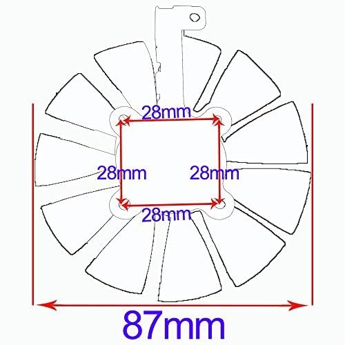 inRobert PLD09210S12HH Video Card Cooling Fan for ASUS Strix R9 390X 390 RX480 RX580 GTX 980Ti 1060 1070 1080 Graphic Card (Fan-3pcs)