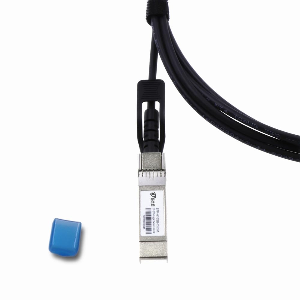 10G DAC SFP+ Cable 3Meter (9.8ft) Direct Attach Copper Twinax Cable for Cisco SFP-H10GB-CU3M Ubiquiti Intel Mikrotik Netgear D-Link Supermicro