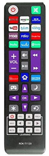 New Universal Remote for Roku TV (JVC/RCA/Philips/Element/LG/TCL and More), Box/Player/Express, Bose Wave I/II/III/IV and Apple 1/2/3 Generations [NOT