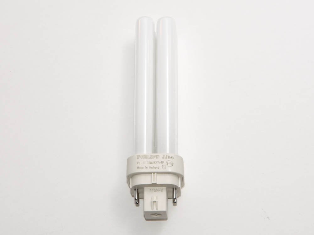 Philips 13W 4 Pin G24q1 Very Warm White Double Twin Tube CFL Bulb
