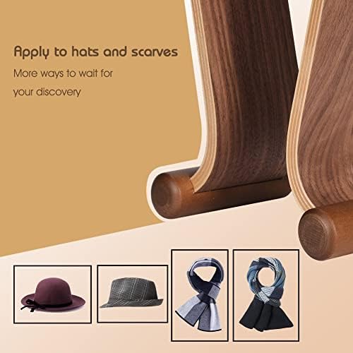 SAMDI Wood Headphone Stand, Headphone Holder Wood Headset Stand Compatible for Sony, Bose, Shure, Jabra, JBL, AKG Gaming Headphones Display et